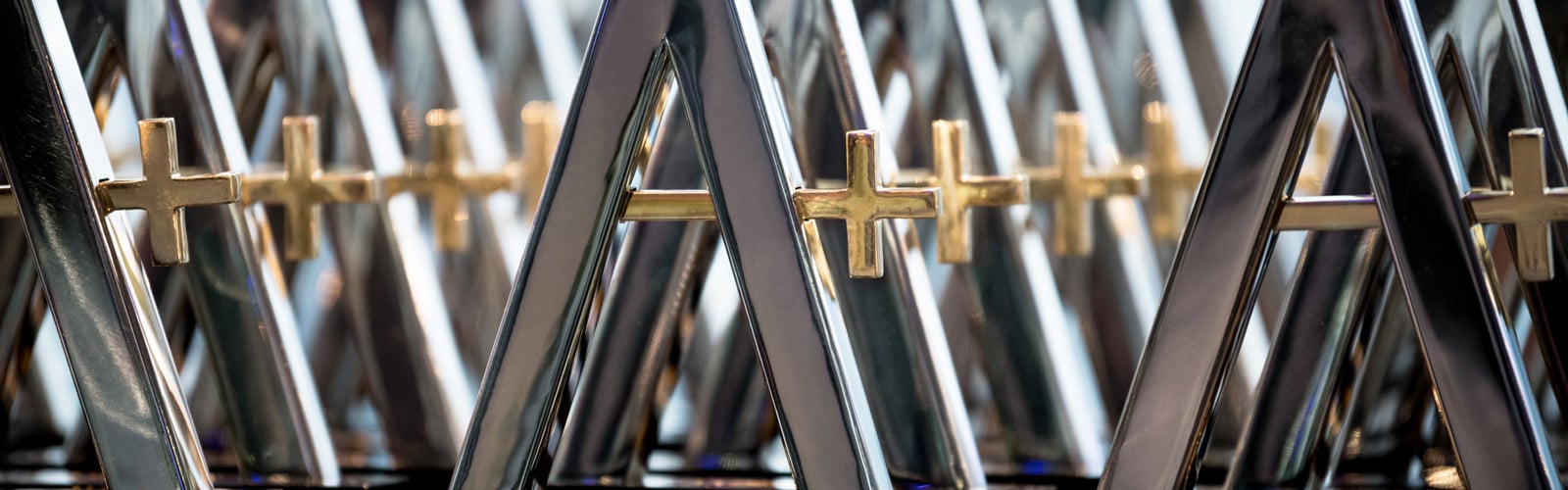 Image of multiple FundGrade A+ award trophies