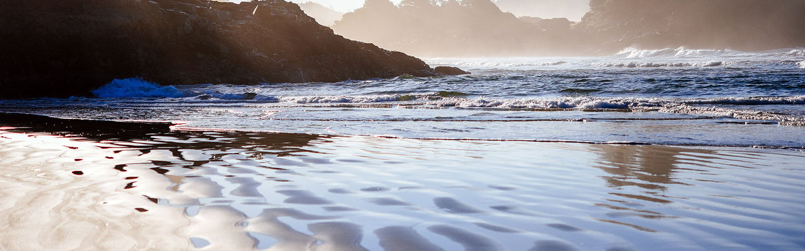 Shoreline Of Chesterman Beach Vancouver Island