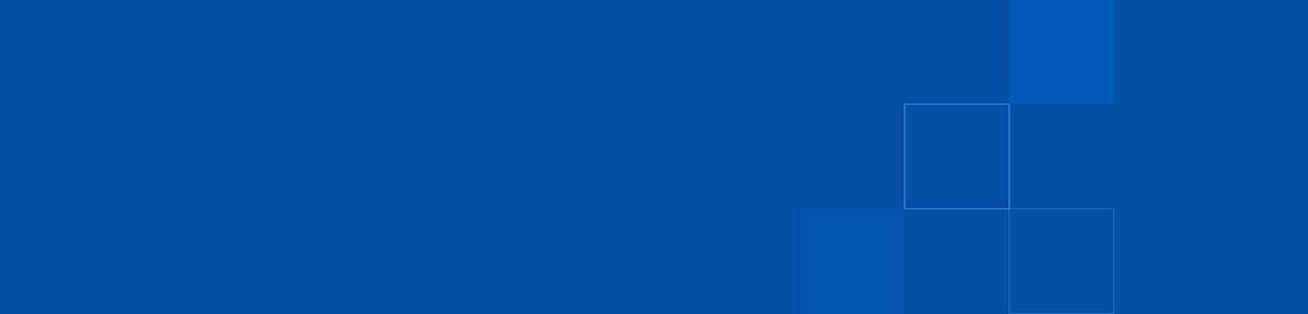 Dark blue banner with grid