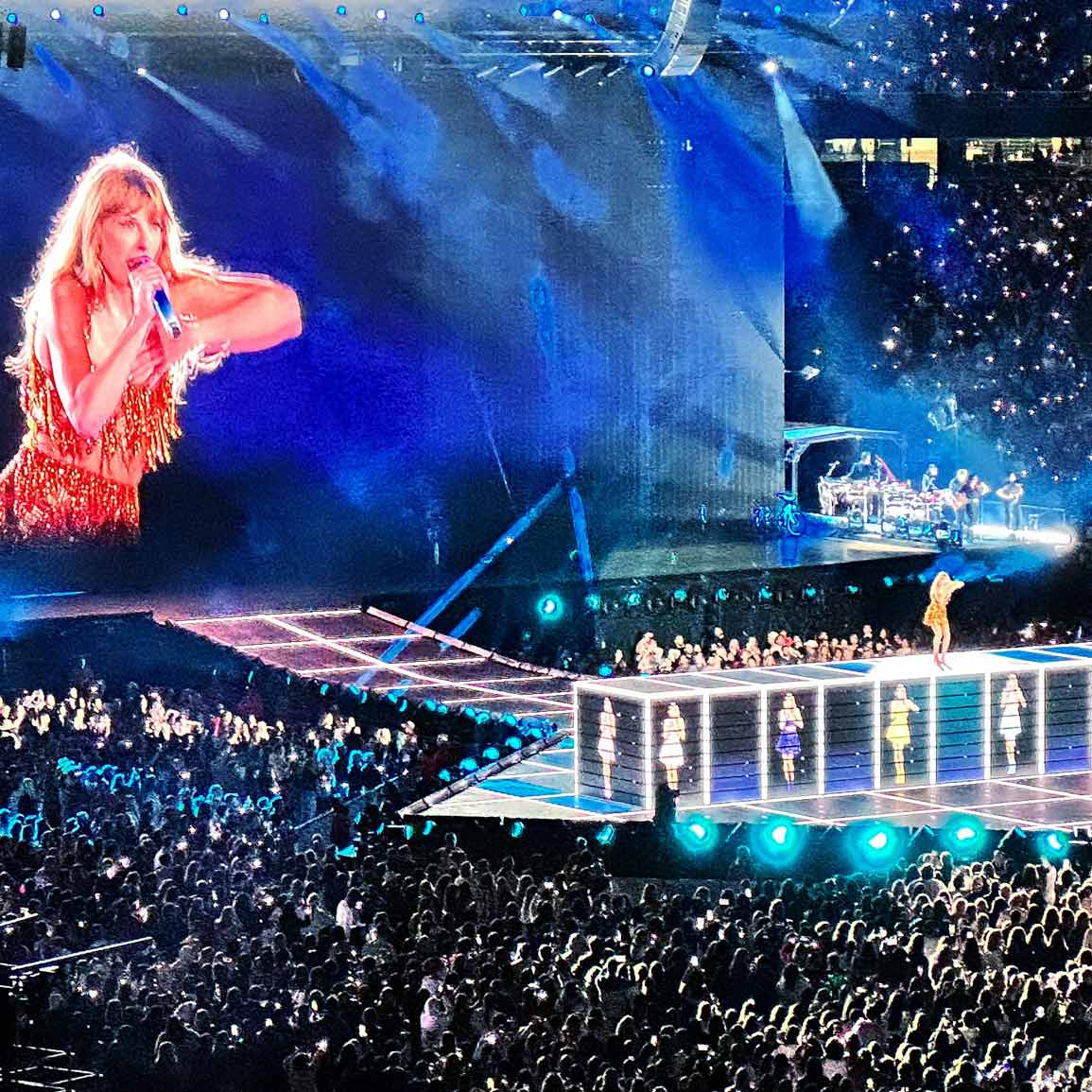 Taylor Swift in concert in 2024